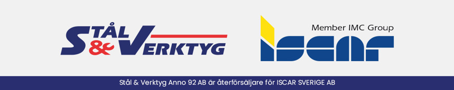 Stål & Verktyg är återförsäljare för ISCAR SVERIGE AB